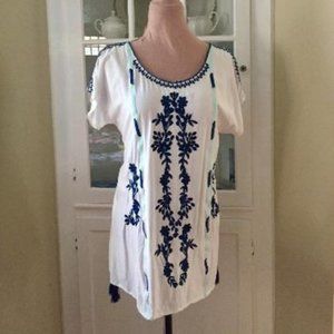 SOLITAIRE SWIM Beach Tunic Dress NWOT